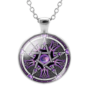 Zilverkleurige Ketting met Pentagram - Sieraden - Spiritueelboek.nl