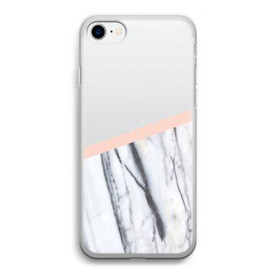 A touch of peach: iPhone SE 2020 Transparant Hoesje