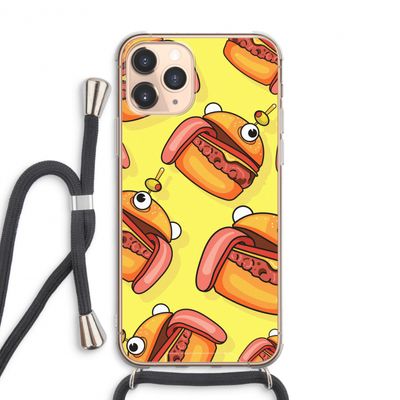 Hamburger: iPhone 11 Pro Max Transparant Hoesje met koord