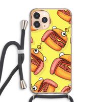Hamburger: iPhone 11 Pro Max Transparant Hoesje met koord
