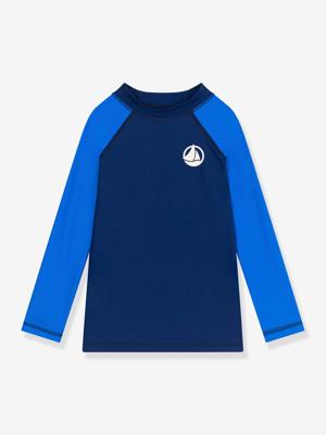 T-shirt anti-UV kind PETIT BATEAU blauw