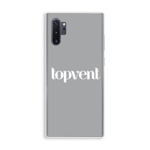 Topvent Grijs Wit: Samsung Galaxy Note 10 Plus Transparant Hoesje
