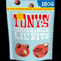 Tony&apos;s Chocolonely Lil&apos; Bits Melk Chocoladekoekje Mix 150 g bij Jumbo