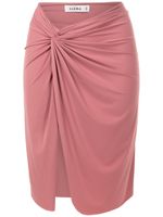 Amir Slama t-shirt asymétrique à détails froncés - Rose