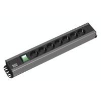 Bachmann 300.004 power uitbreiding 2 m 9 AC-uitgang(en) Zwart, Grijs - thumbnail