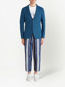 ETRO blazer à simple boutonnage - Bleu