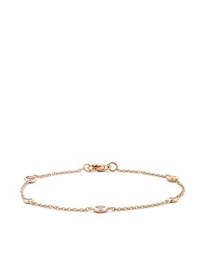 Pragnell bracelet Sundance en or rose 18ct orné de saphirs et diamants
