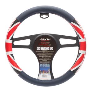 Simoni Racing Stuurwielhoes UK Flag Blauw/Rood/Wit Kunstleer SRCVT53