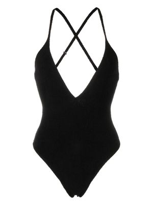 The Attico maillot de bain à bretelles croisées - Noir