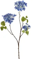 Pure Royal kunsttak hydrangea 70cm donker blauw