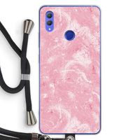 Abstract Painting Pink: Honor Note 10 Transparant Hoesje met koord