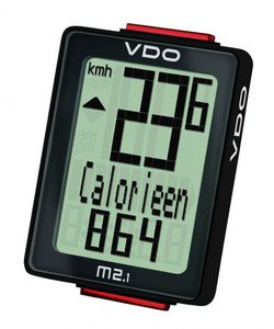 Vdo Fietscomputer M2.1 WL analoog zwart 10 functies