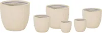Mega Collections Bloempot Nora Egg Pot - Ø25 x H25 cm - Desert (Beige)