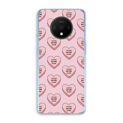 Chicks before dicks: OnePlus 7T Transparant Hoesje