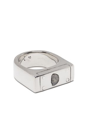 Parts of Four bague 9 mm à design rectangulaire - Argent