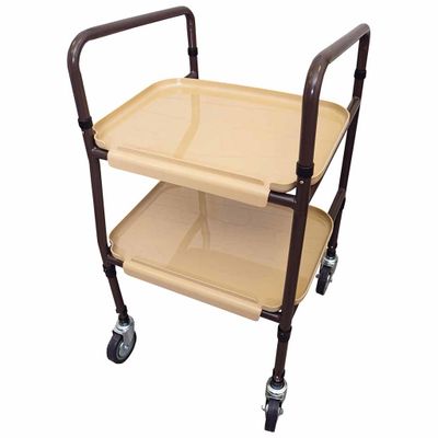 Serveerwagen - Trolley | Voor het vervoer van maaltijden | Zorginstelling | Met 2 etages | Serveerwagen op wielen
