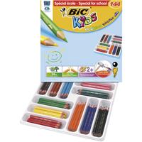 BIC eco evolution kleurpotloden, vulling 5 mm, diverse kleuren, 12 stuk/ 1 doos