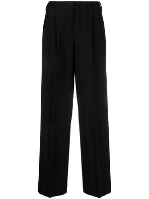 Missoni pantalon droit à carreaux - Noir