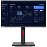 Lenovo ThinkVision T23i-30 LED-monitor Energielabel C (A - G) 58.4 cm (23 inch) 1920 x 1080 Pixel 16:9 6 ms HDMI, DisplayPort, USB 3.2 Gen 1 (USB 3.0), USB-B, - thumbnail