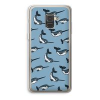 Narwhal: Samsung Galaxy A8 (2018) Transparant Hoesje Narwhal: Samsung Galaxy A8 (2018) Transparant Hoesje