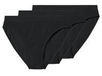 esmara Set van 3 dames onderbroeken (Zwart, L (44/46))