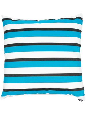 Fornasetti coussin à rayures - Bleu
