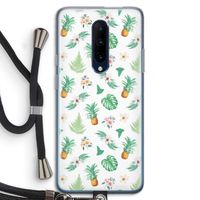 Ananas bladeren: OnePlus 7 Pro Transparant Hoesje met koord