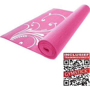 Fitnessmat 1 stuk Roze