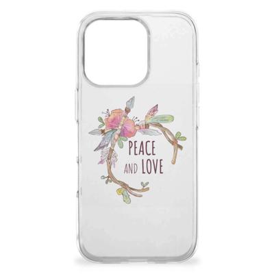 iPhone 16 Pro Max Telefoonhoesje met Naam Boho Text iPhone 16 Pro Max Telefoonhoesje met Naam Boho Text