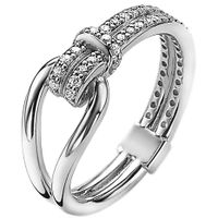 Zinzi by Mart Visser MVR19 Ring Knoop zilver-zirconia Maat 56 - thumbnail