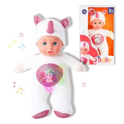 Babypop Reig 30 cm Eenhoorn Knuffel Wit (30 cm)