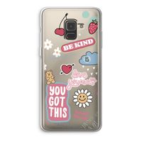 Positivity: Samsung Galaxy A8 (2018) Transparant Hoesje