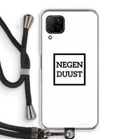 Negenduust vierkant: Huawei P40 Lite Transparant Hoesje met koord