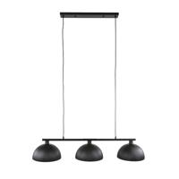 Giga Meubel - Hanglamp Halfronde Kap - 3-Lichts - Metaal Zwart - 120x30x150cm - thumbnail