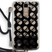 Musketon Skulls: LG K10 (2016) Transparant Hoesje met koord