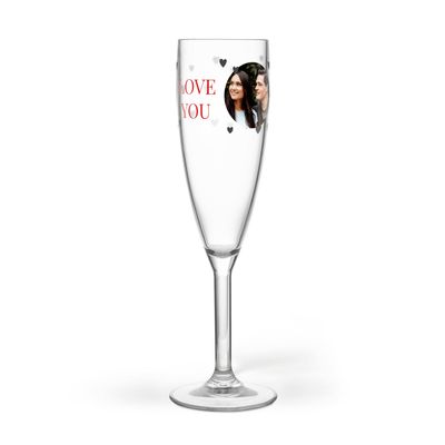 Champagneglas bedrukken - Kunststof - Mydrinkglass