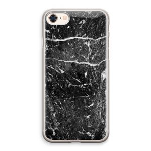 Zwart marmer: iPhone 8 Transparant Hoesje
