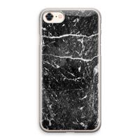 Zwart marmer: iPhone 8 Transparant Hoesje