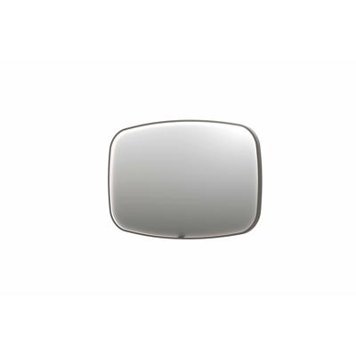 Spiegel INK SP31 120x4x80 cm incl. LED-verlichting en Spiegelverwarming Geborsteld RVS