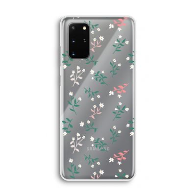 Small white flowers: Samsung Galaxy S20 Plus Transparant Hoesje