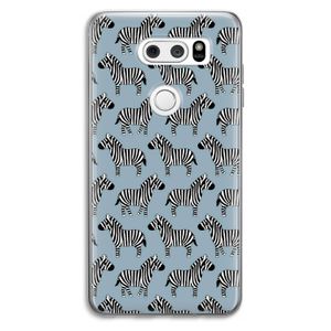 Zebra: LG V30 Transparant Hoesje