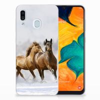 Samsung Galaxy A30 TPU Hoesje Paarden