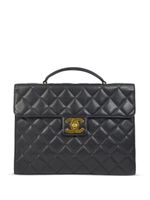 CHANEL Pre-Owned mallette à matelassage losange (1995) - Noir