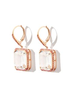 SHAY boucles d'oreilles pendantes serties de diamants et de saphirs