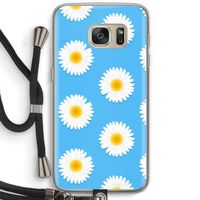 Margrietjes: Samsung Galaxy S7 Transparant Hoesje met koord