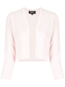 Paule Ka cardigan crop en maille nervurée - Rose