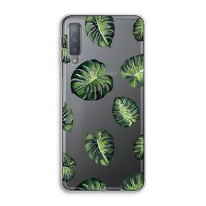 Tropische bladeren: Samsung Galaxy A7 (2018) Transparant Hoesje