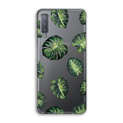 Tropische bladeren: Samsung Galaxy A7 (2018) Transparant Hoesje