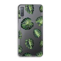 Tropische bladeren: Samsung Galaxy A7 (2018) Transparant Hoesje