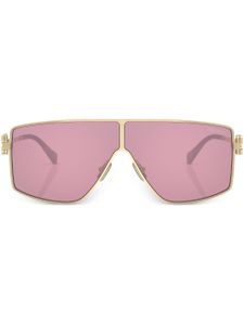 Miu Miu Eyewear lunettes de soleil à monture oversize - Or